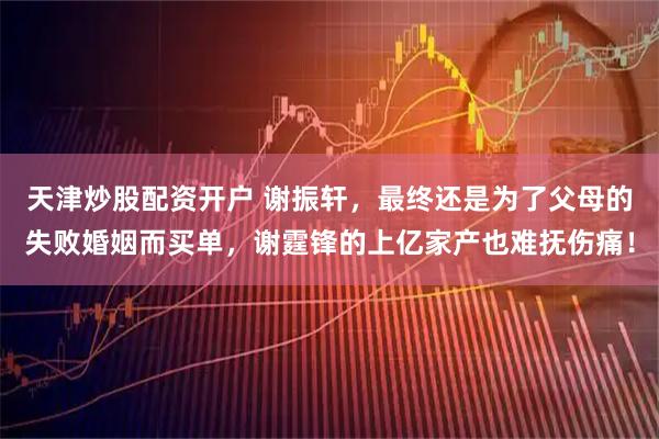 天津炒股配资开户 谢振轩，最终还是为了父母的失败婚姻而买单，谢霆锋的上亿家产也难抚伤痛！